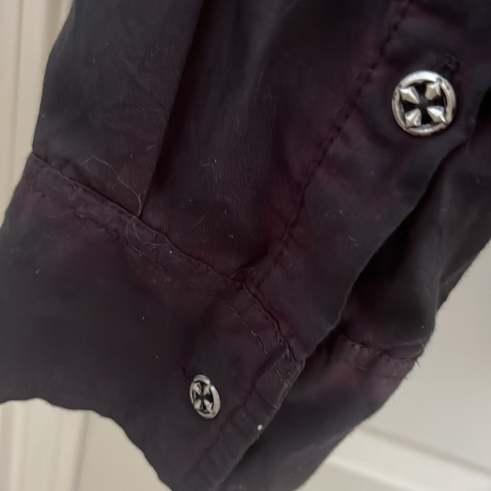 Affliction Black Cherry Live Fast Button Down Shi… - image 7